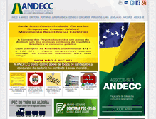Tablet Screenshot of andecc.org.br